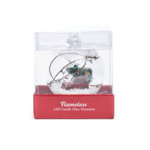 Inglow Flameless LED Glass Ornament- Car/Tree